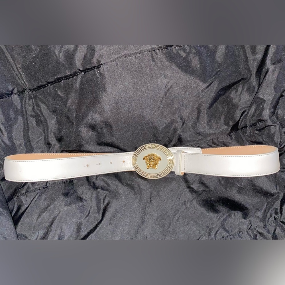 Versace White Belt